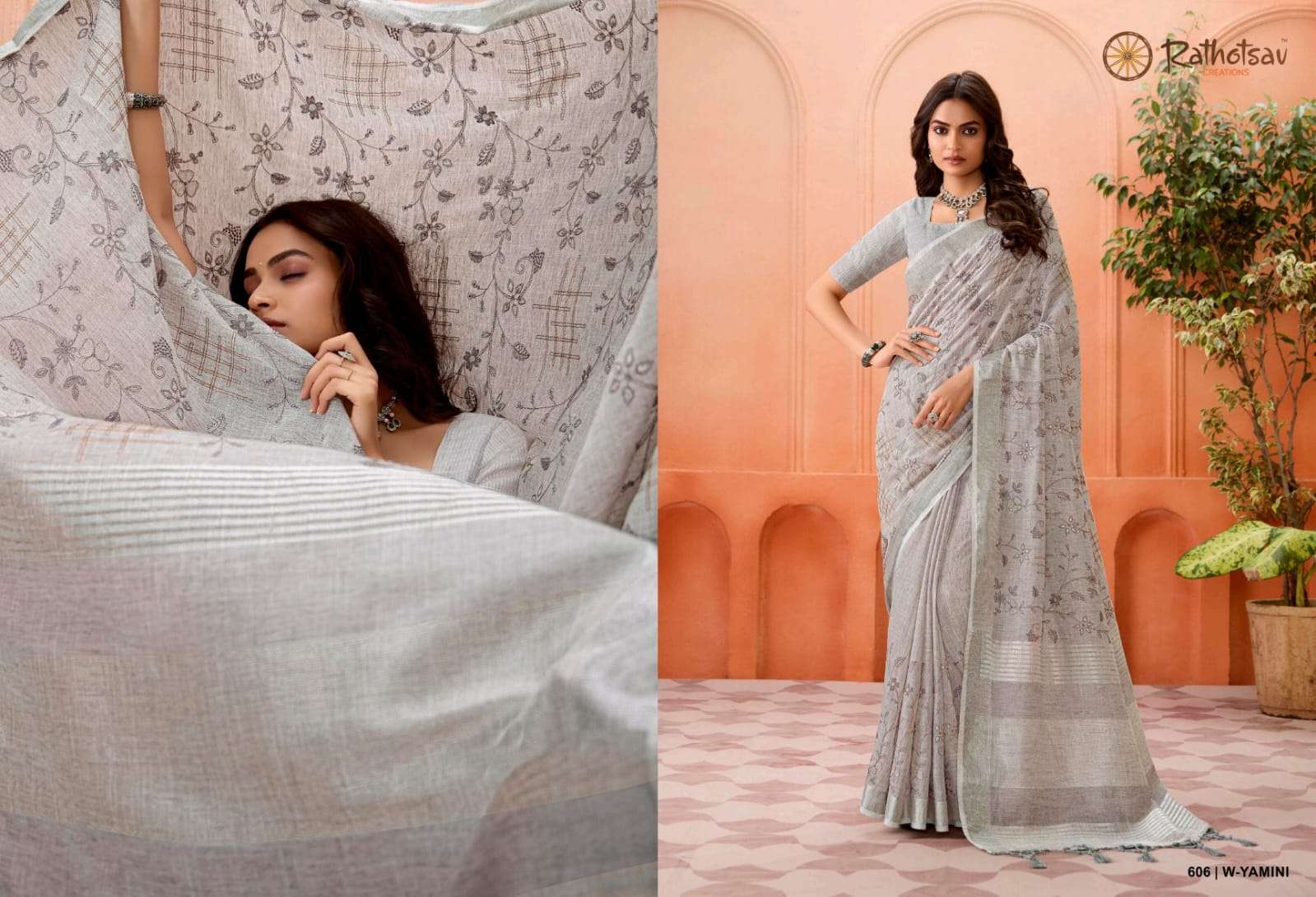 RATHOTSAV BY RAJGURU PRESENTS YAMINI FANCY SAREES CATALOG WHOLESALER AND EXPORTER IN SURAT