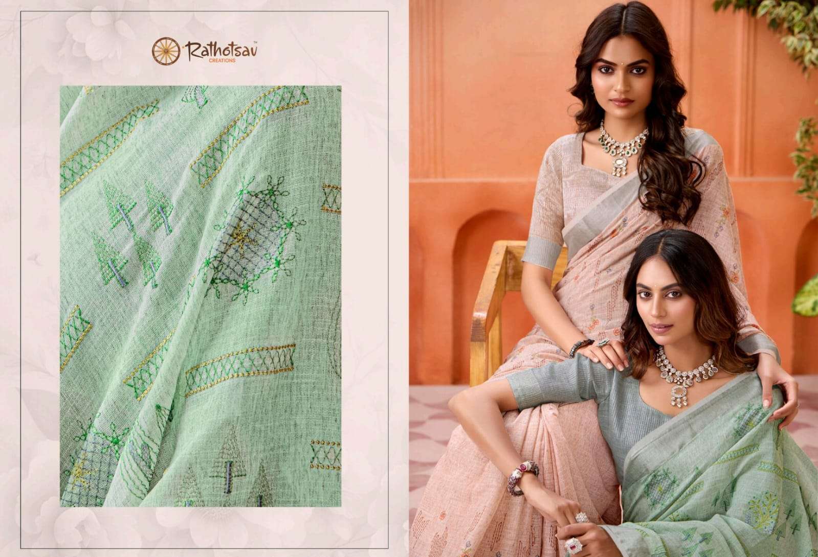 RATHOTSAV BY RAJGURU PRESENTS YAMINI FANCY SAREES CATALOG WHOLESALER AND EXPORTER IN SURAT