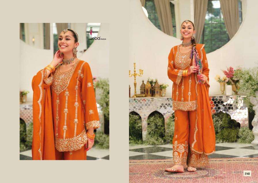 Eba Lifestyle Presents Pallavi Chinon Readymade Exclusive Plazzo 3pcs Dress Catalog Wholesaler And Exporter 