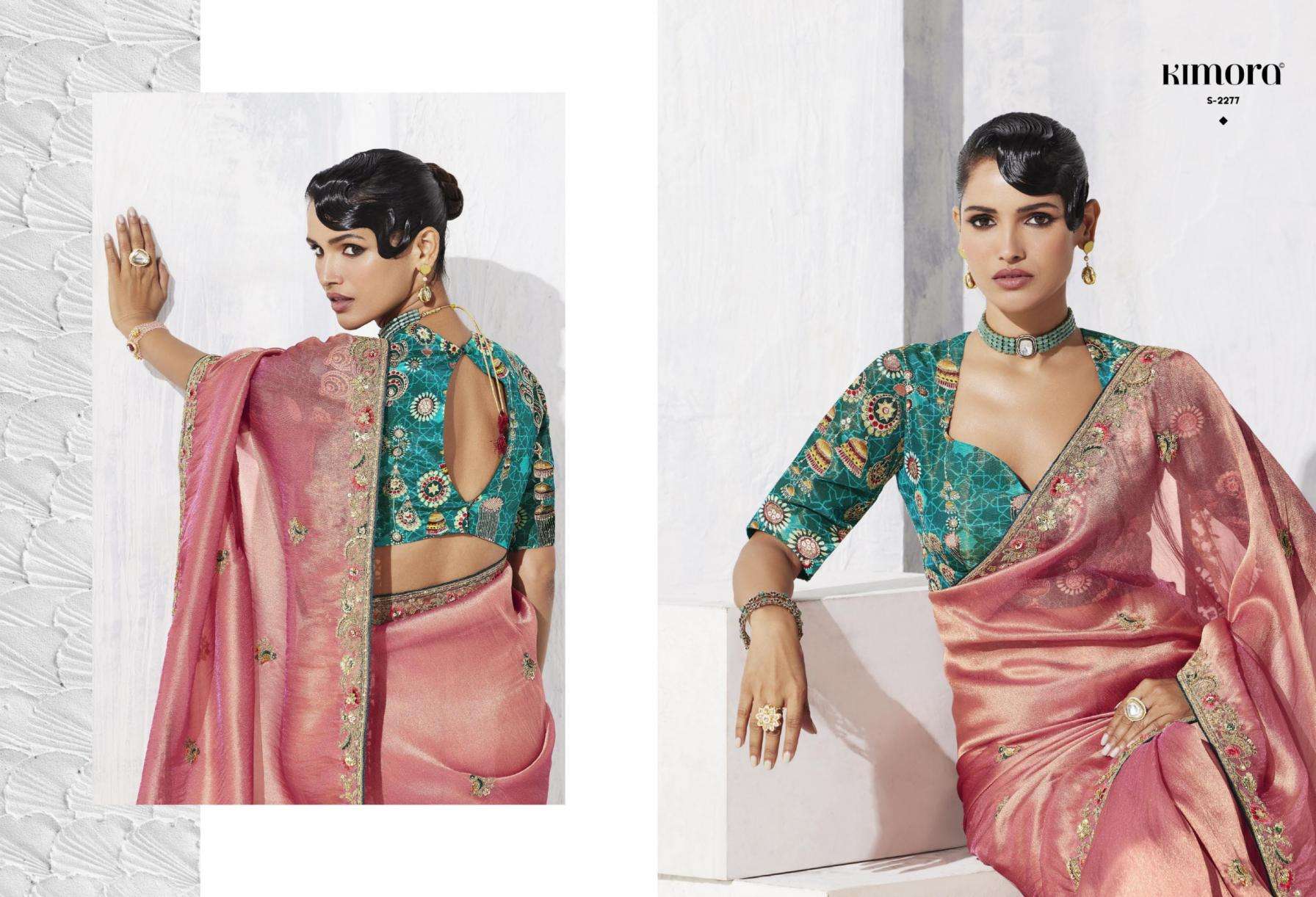 kimora presents lashkara glass tissue organza traditional sarees perfect for festivals