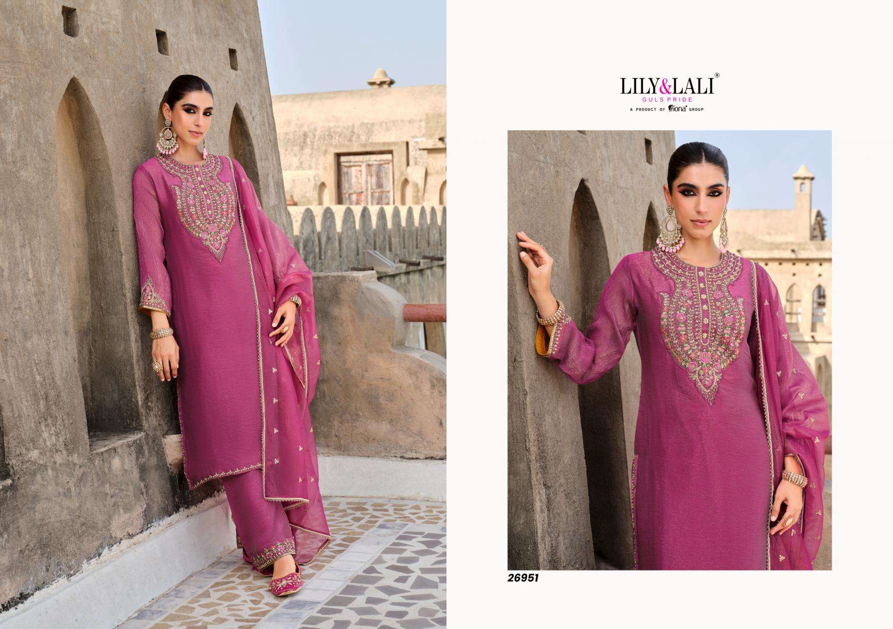 LILY & LALI PRESENTS DILBAR SIMMER SILK FANCY KURTIS CATALOG WHOLESALER AND EXPORTER IN SURAT