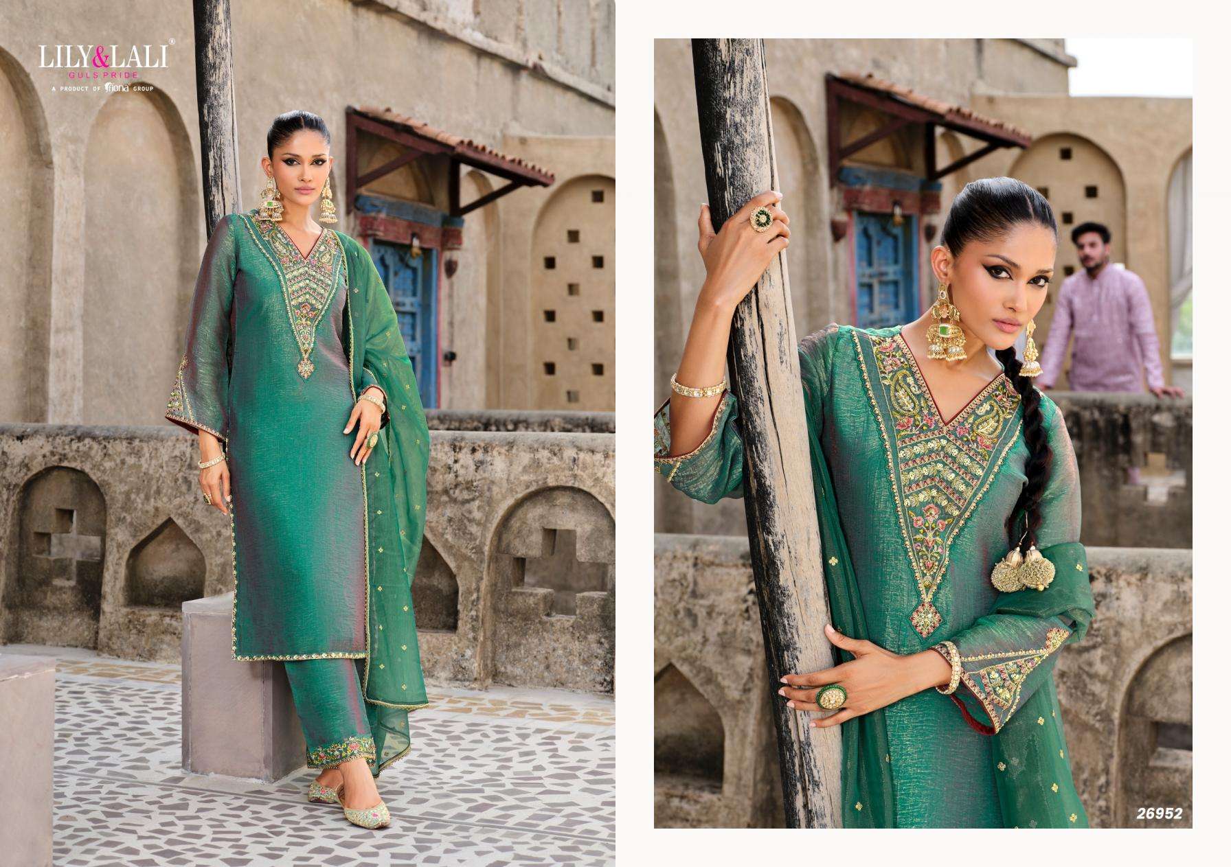 LILY & LALI PRESENTS DILBAR SIMMER SILK FANCY KURTIS CATALOG WHOLESALER AND EXPORTER IN SURAT