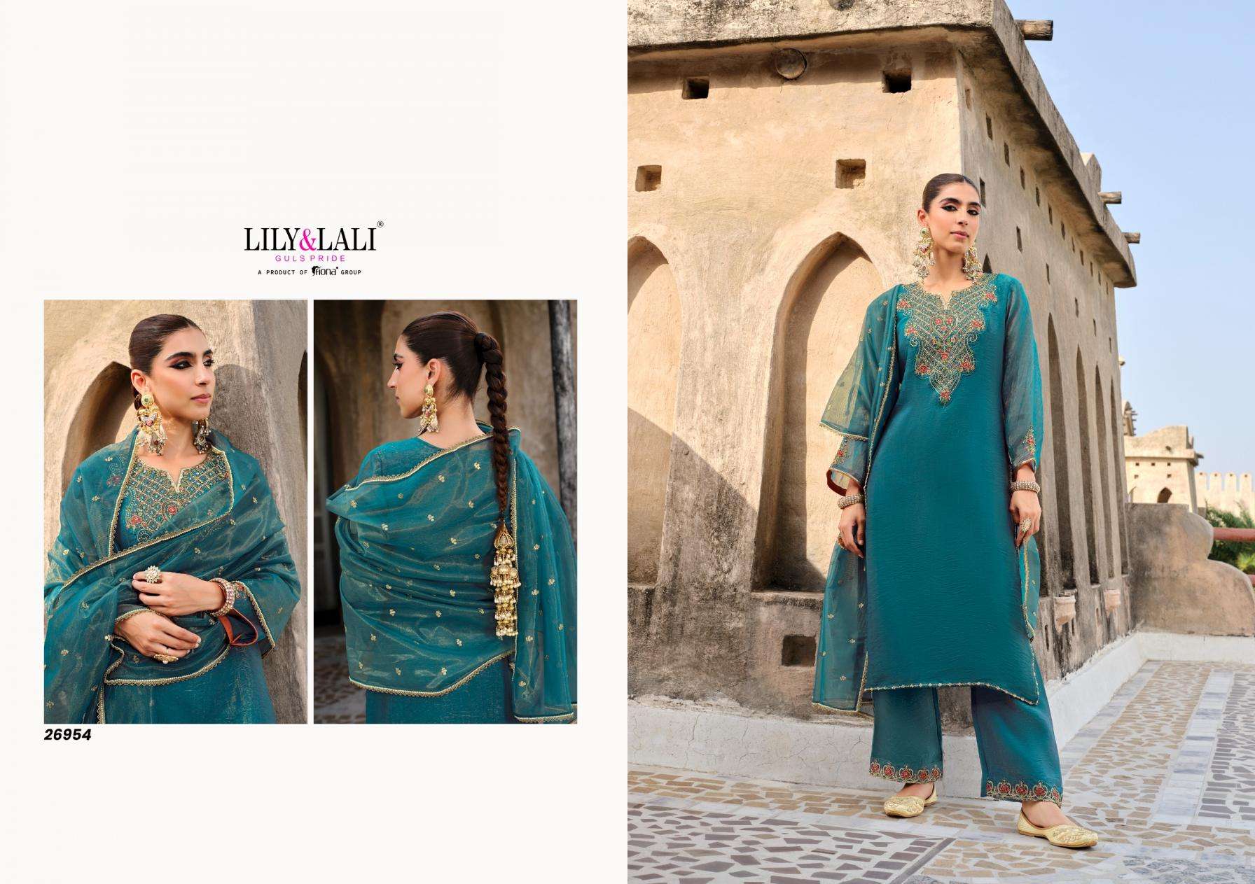 LILY & LALI PRESENTS DILBAR SIMMER SILK FANCY KURTIS CATALOG WHOLESALER AND EXPORTER IN SURAT