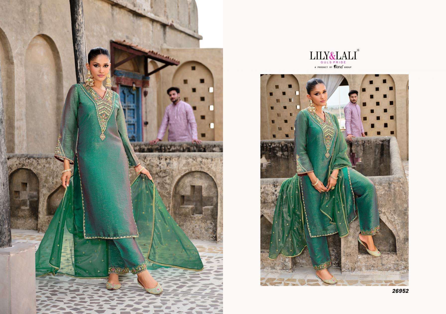 LILY & LALI PRESENTS DILBAR SIMMER SILK FANCY KURTIS CATALOG WHOLESALER AND EXPORTER IN SURAT