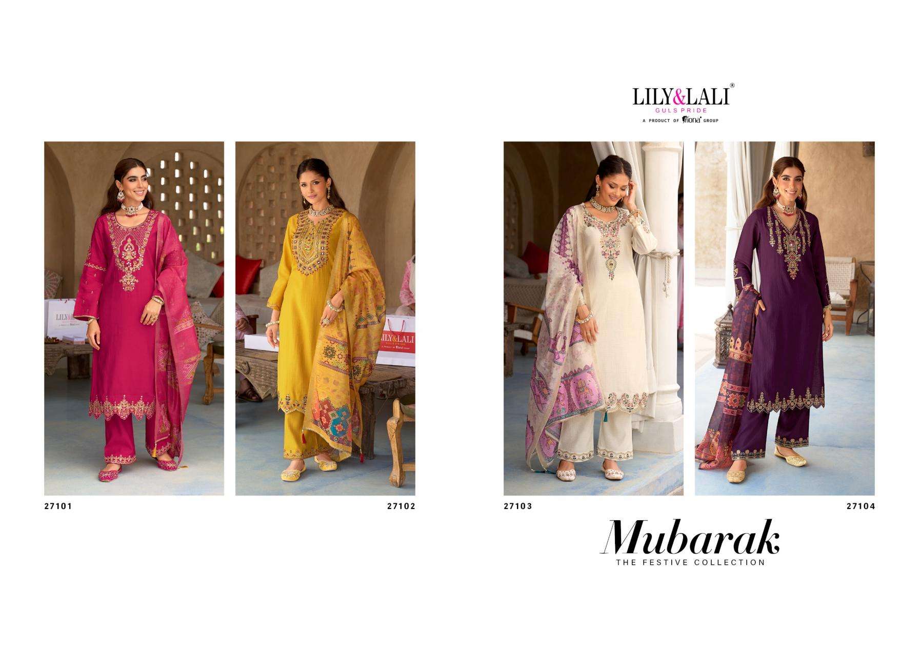 Lily & Lali Presents Mubarak Viscose Silk Fully Stitch Exclusive Kurti Pant With Dupatta Catalog Wholesaler and Exporter 