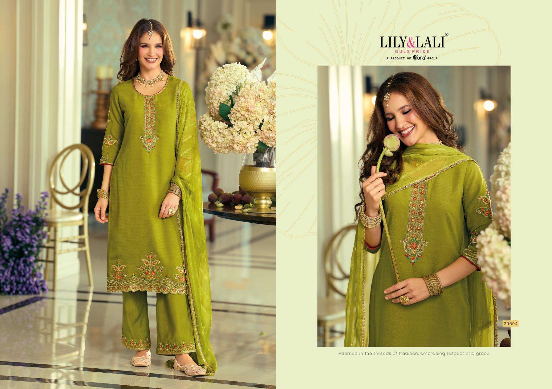 Lily & Lali Presents Rang Raag Viscose Silk Fully Stitch Exclusive 3pcs Kurtis Catalog Wholesaler And Exporter In Surat 