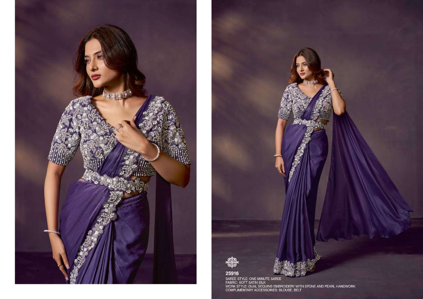 Mahotsav Presents Mohmanthan 25900 Series Celeste Exclusive Designer Ready To Wear Sarees Catalog Wholesaler And Exporter 