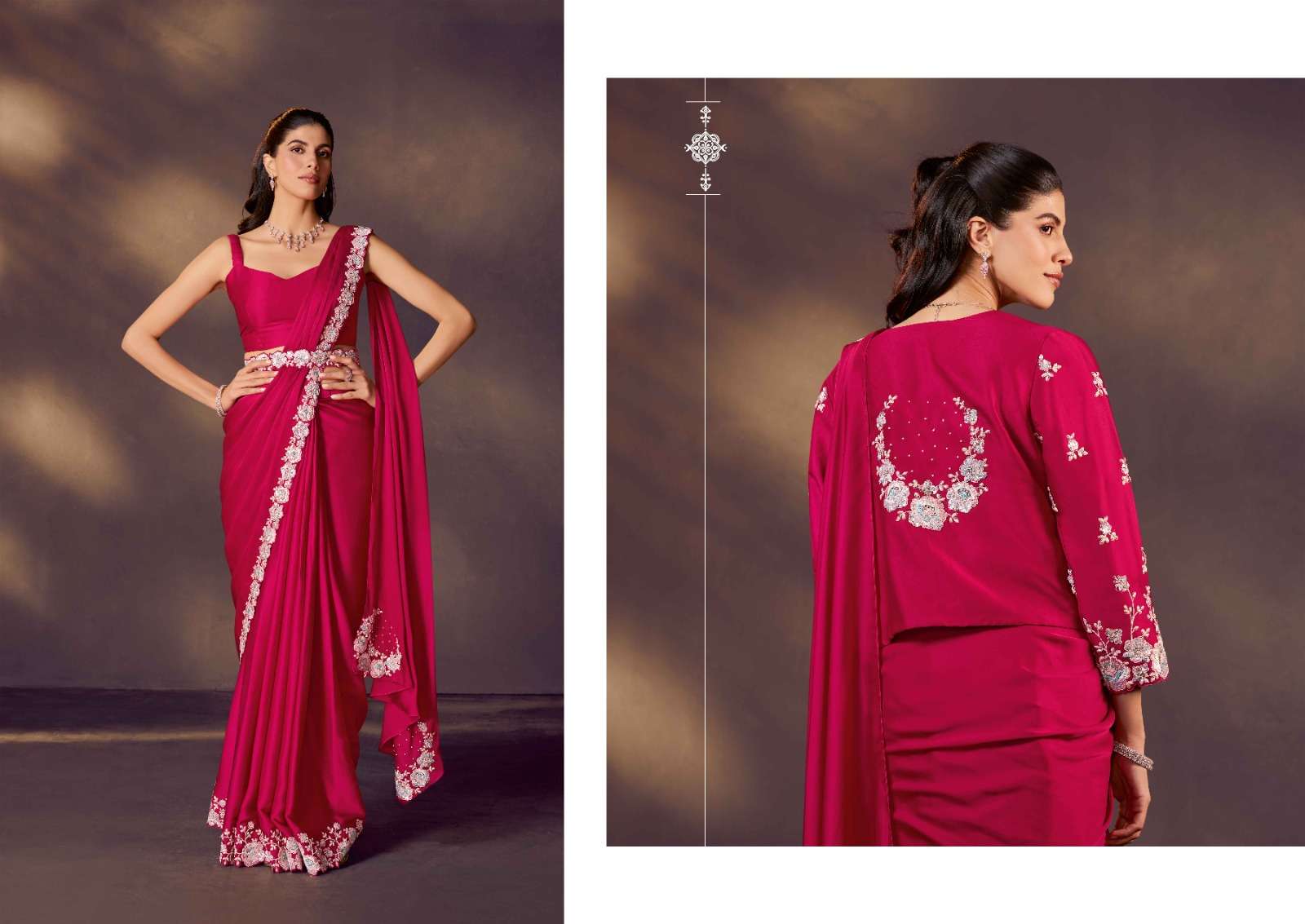 Mahotsav Presents Mohmanthan 25900 Series Celeste Exclusive Designer Ready To Wear Sarees Catalog Wholesaler And Exporter 