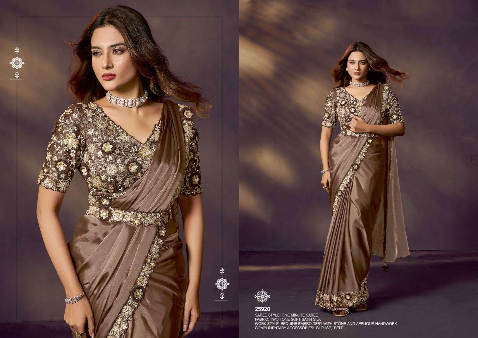 Mahotsav Presents Mohmanthan 25900 Series Celeste Exclusive Designer Ready To Wear Sarees Catalog Wholesaler And Exporter 