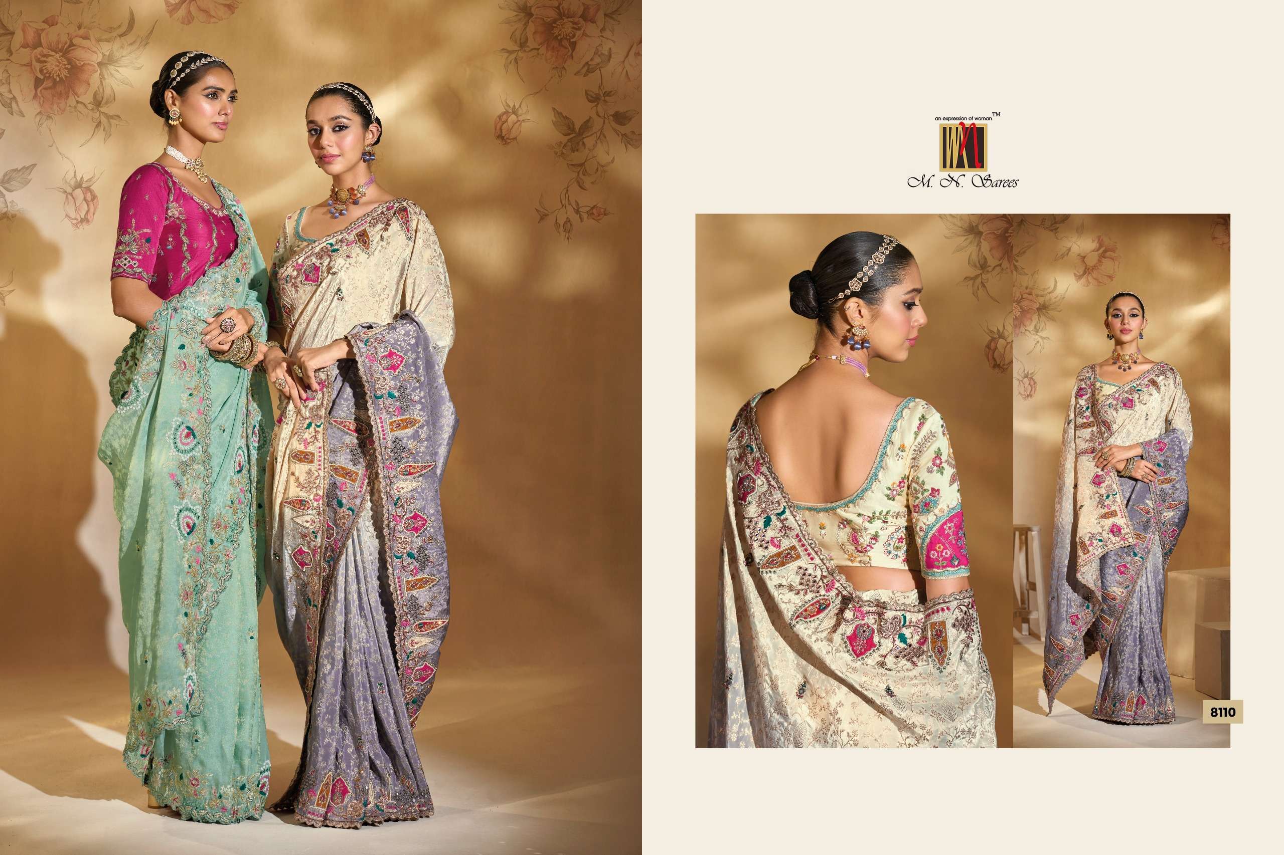 MN PRESENTS SHAHI POSHAK VOL-6 FANCY WEDDING WEAR AND FUNCTION WEAR SAREES CATALOG WHOLESLAER AND EXPORTER 
