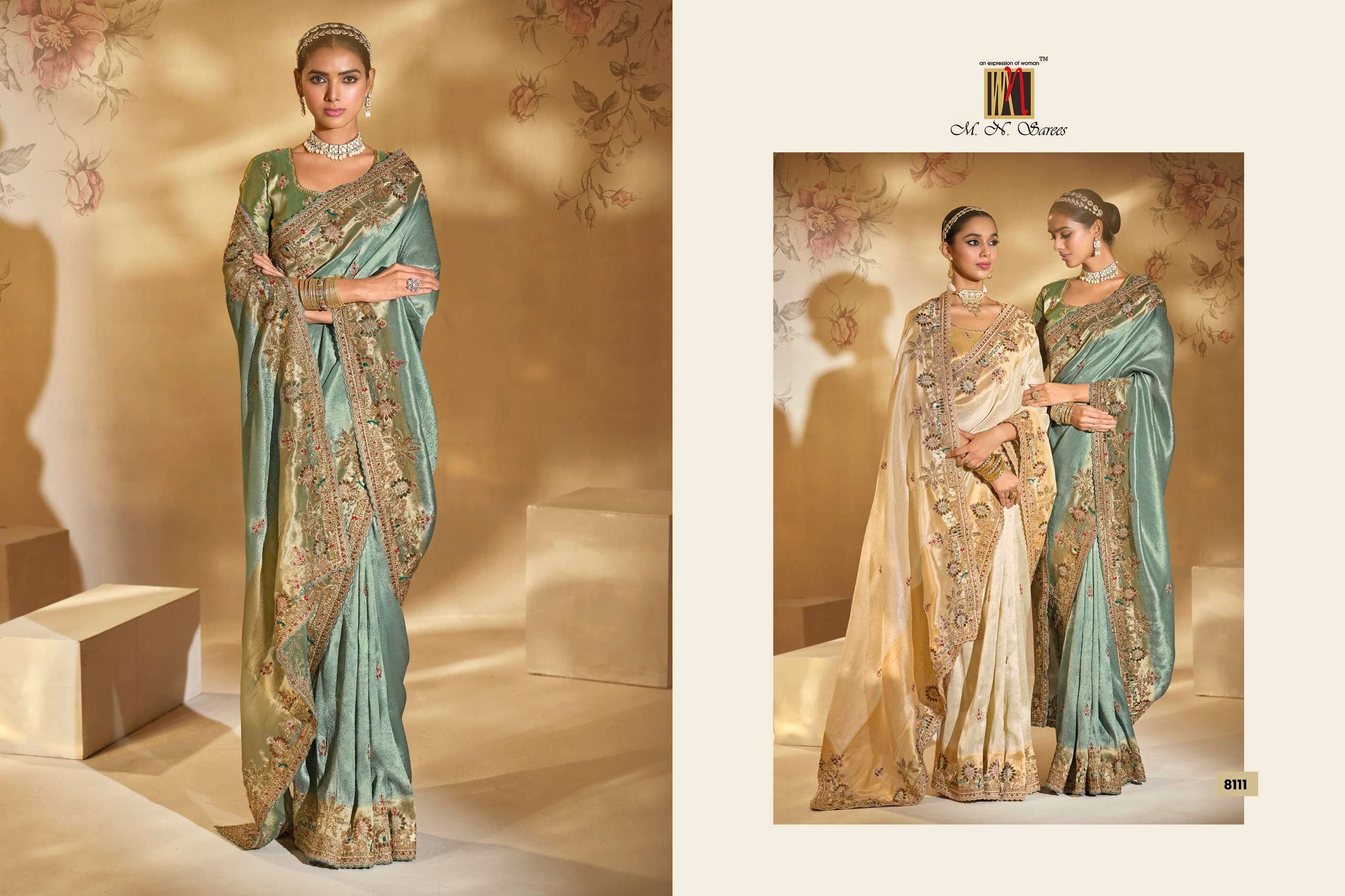 MN PRESENTS SHAHI POSHAK VOL-6 FANCY WEDDING WEAR AND FUNCTION WEAR SAREES CATALOG WHOLESLAER AND EXPORTER 