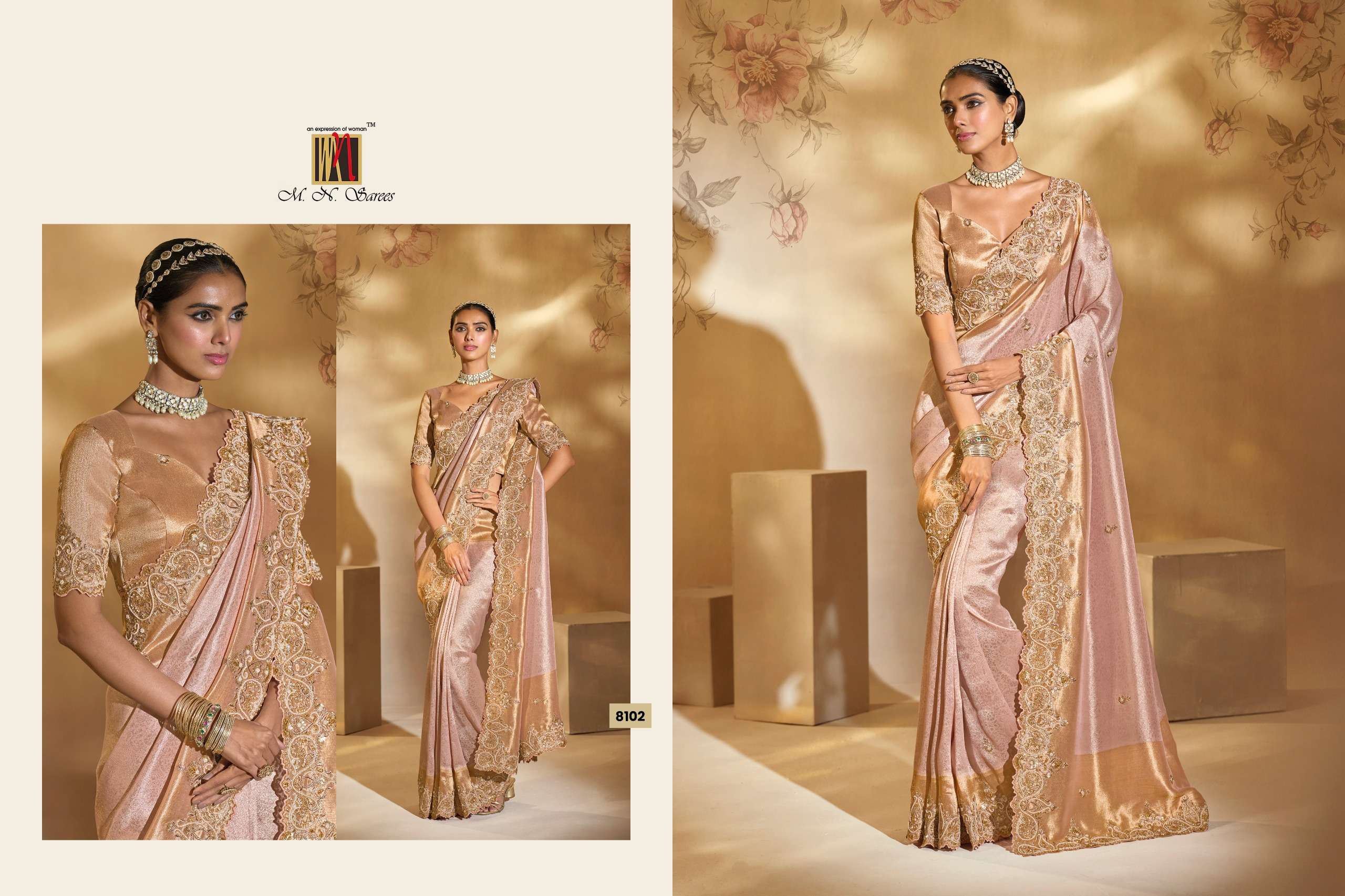 MN PRESENTS SHAHI POSHAK VOL-6 FANCY WEDDING WEAR AND FUNCTION WEAR SAREES CATALOG WHOLESLAER AND EXPORTER 