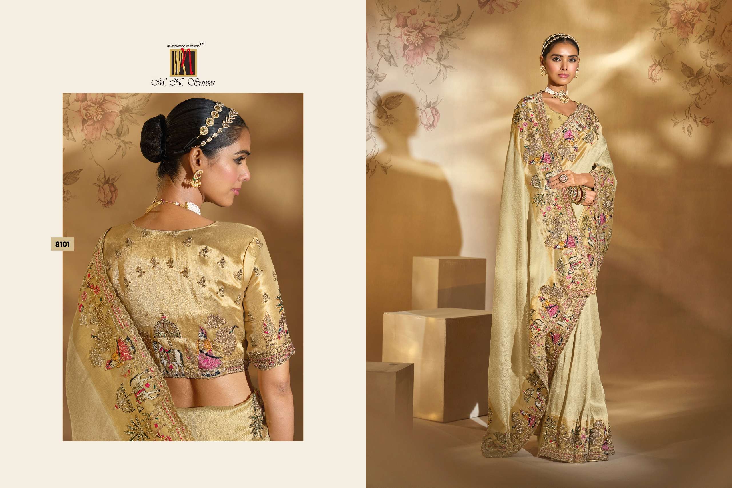 MN PRESENTS SHAHI POSHAK VOL-6 FANCY WEDDING WEAR AND FUNCTION WEAR SAREES CATALOG WHOLESLAER AND EXPORTER 