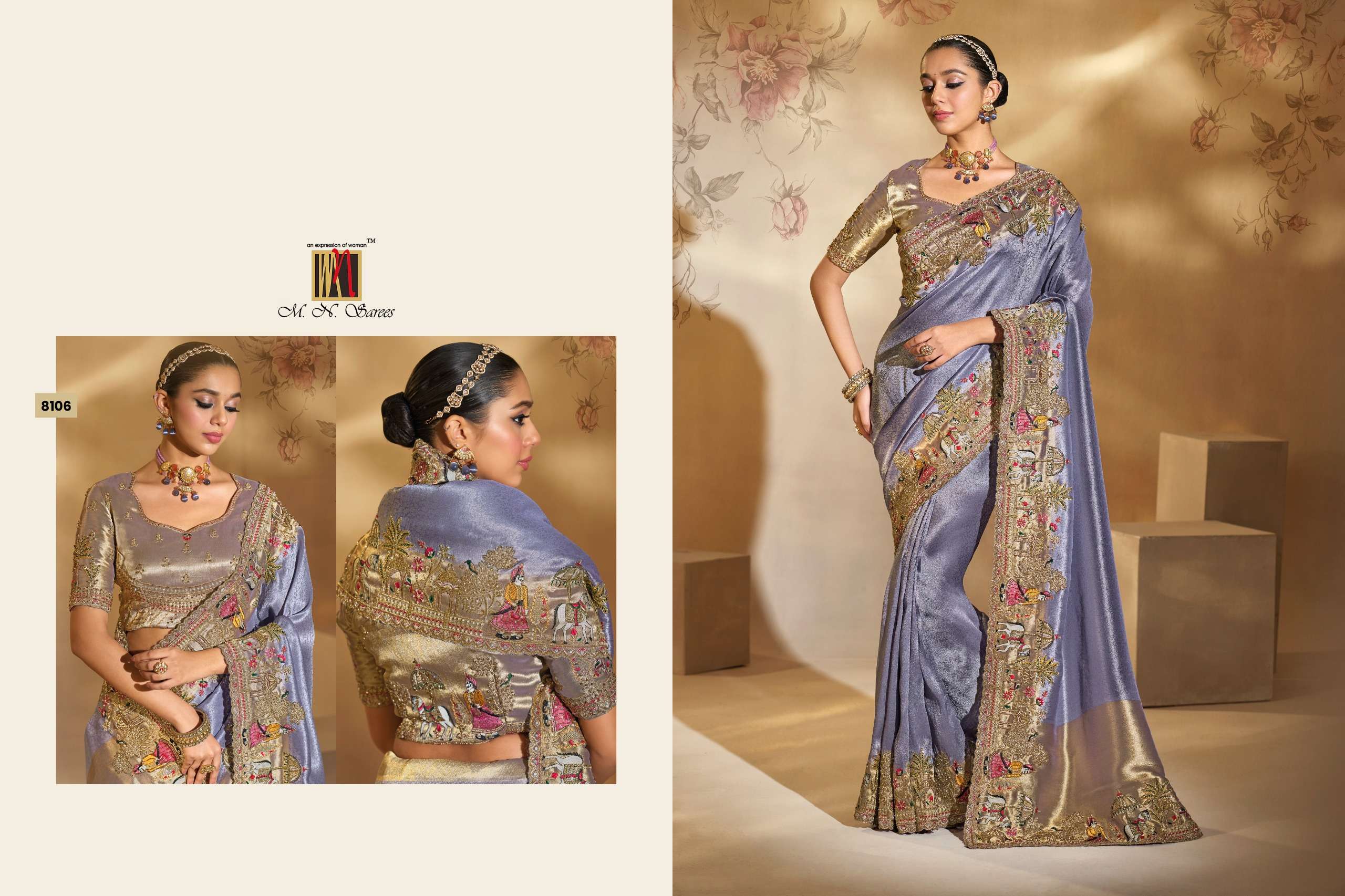 MN PRESENTS SHAHI POSHAK VOL-6 FANCY WEDDING WEAR AND FUNCTION WEAR SAREES CATALOG WHOLESLAER AND EXPORTER 