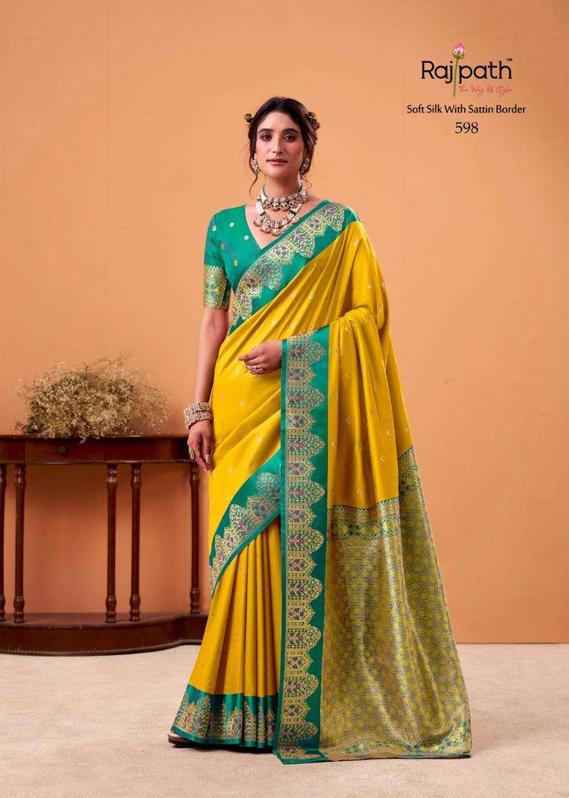 Rajpath Presents Taapi Ghat Satin Silk Traditional Sarees Perfect For Festivals Catalog Wholesaler And Exporter In Surat
