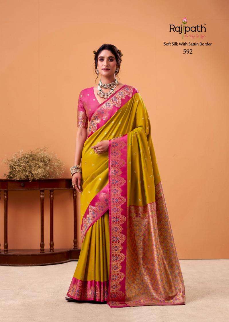 Rajpath Presents Taapi Ghat Satin Silk Traditional Sarees Perfect For Festivals Catalog Wholesaler And Exporter In Surat