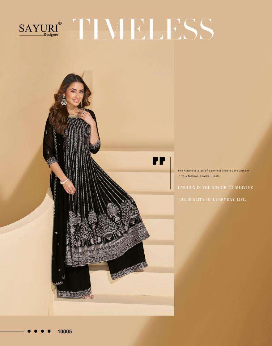 Sayuri Designer Presents Sargam Georgette Readymade Designer Kurti Plazzo Dupatta Catalog Wholesaler And Exporter 