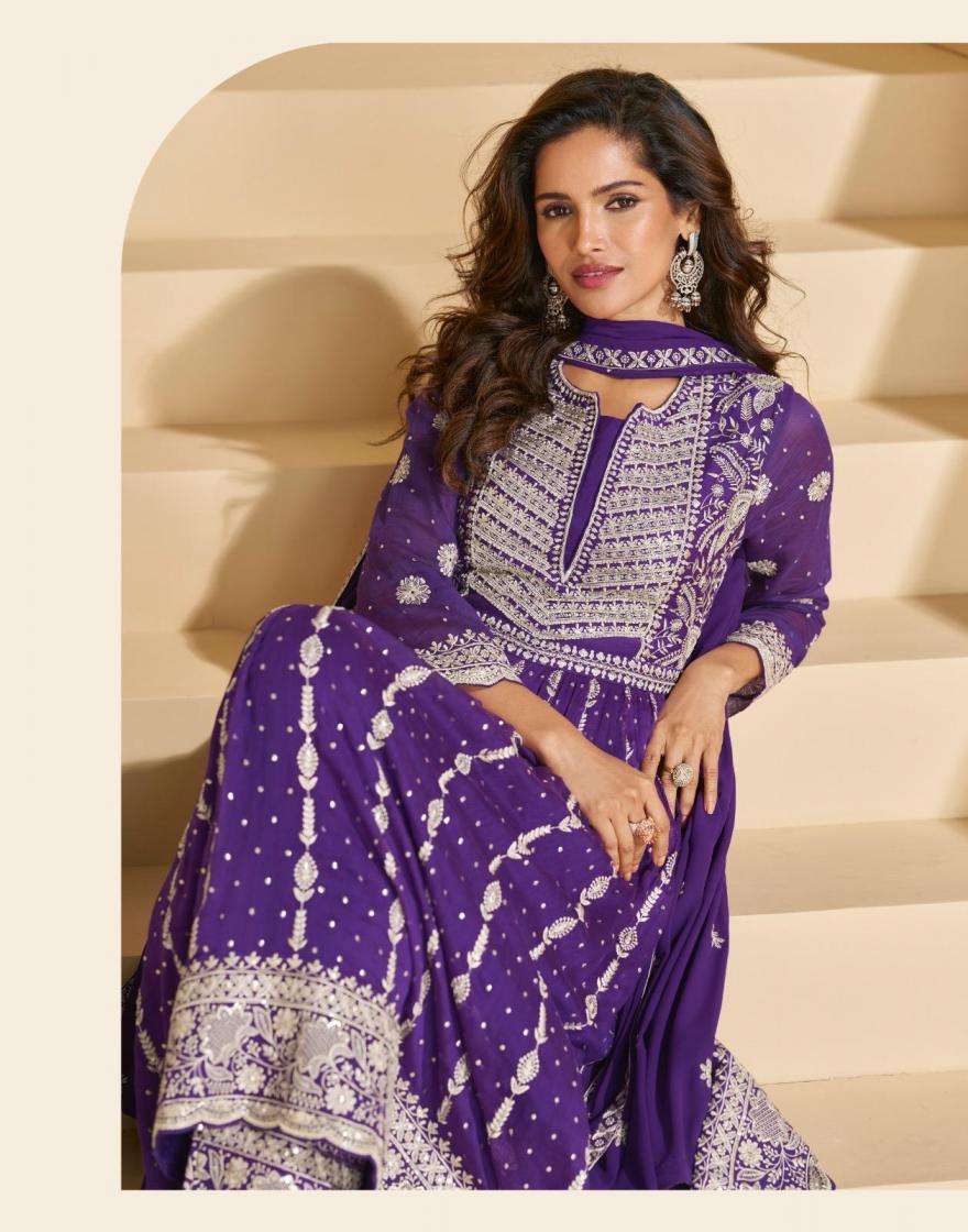 Sayuri Designer Presents Sargam Georgette Readymade Designer Kurti Plazzo Dupatta Catalog Wholesaler And Exporter 