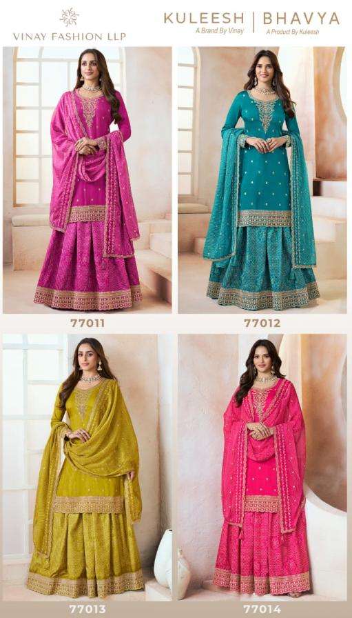 Vinay Presents Kuleesh Bhavya Moga Silk Party Wear Suits For Women Catalog Wholesaler And Exporter 