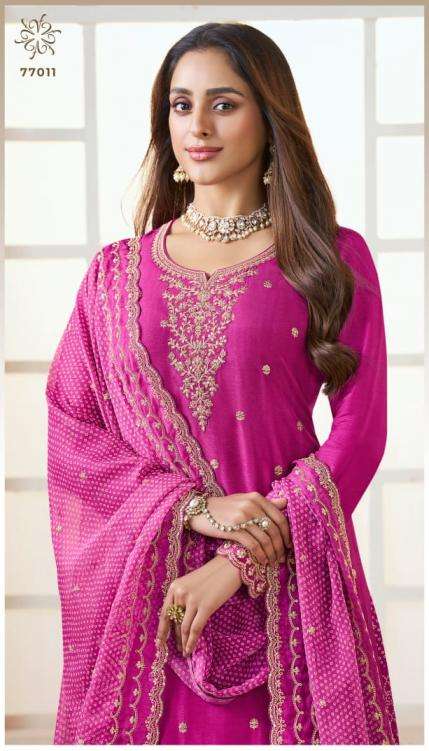 Vinay Presents Kuleesh Bhavya Moga Silk Party Wear Suits For Women Catalog Wholesaler And Exporter 