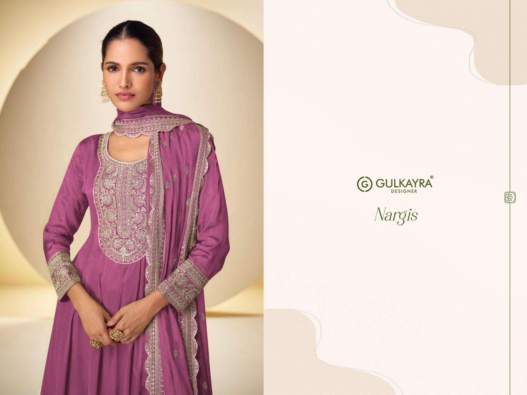 Gulkayra Designer Presents Nargis Fully Stitch Attractive Chinon Plazzo Kurti With Dupatta Catalog Wholesaler And Exporter 