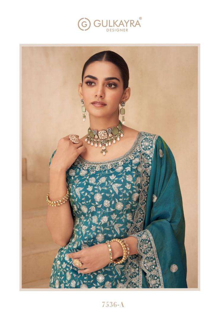 Gulkayra Designer Presents Suhana Fully Stitch Exclusicve Simar Silk Plazzo Dress Catalog Wholesaler And Exporter 