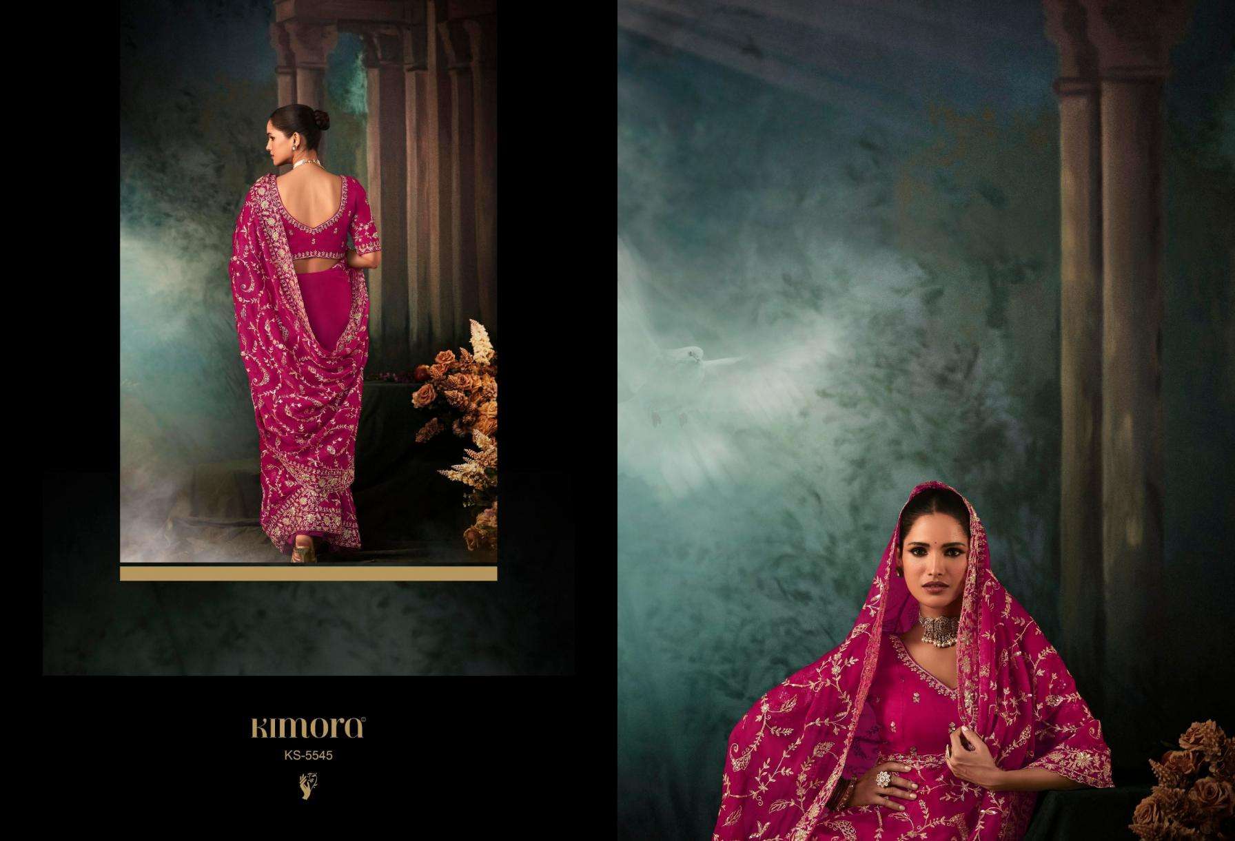 Kimora Presents Bridal Premium Fancy Traditional Saree For Womens Catalog Wholesaler And Exporter 