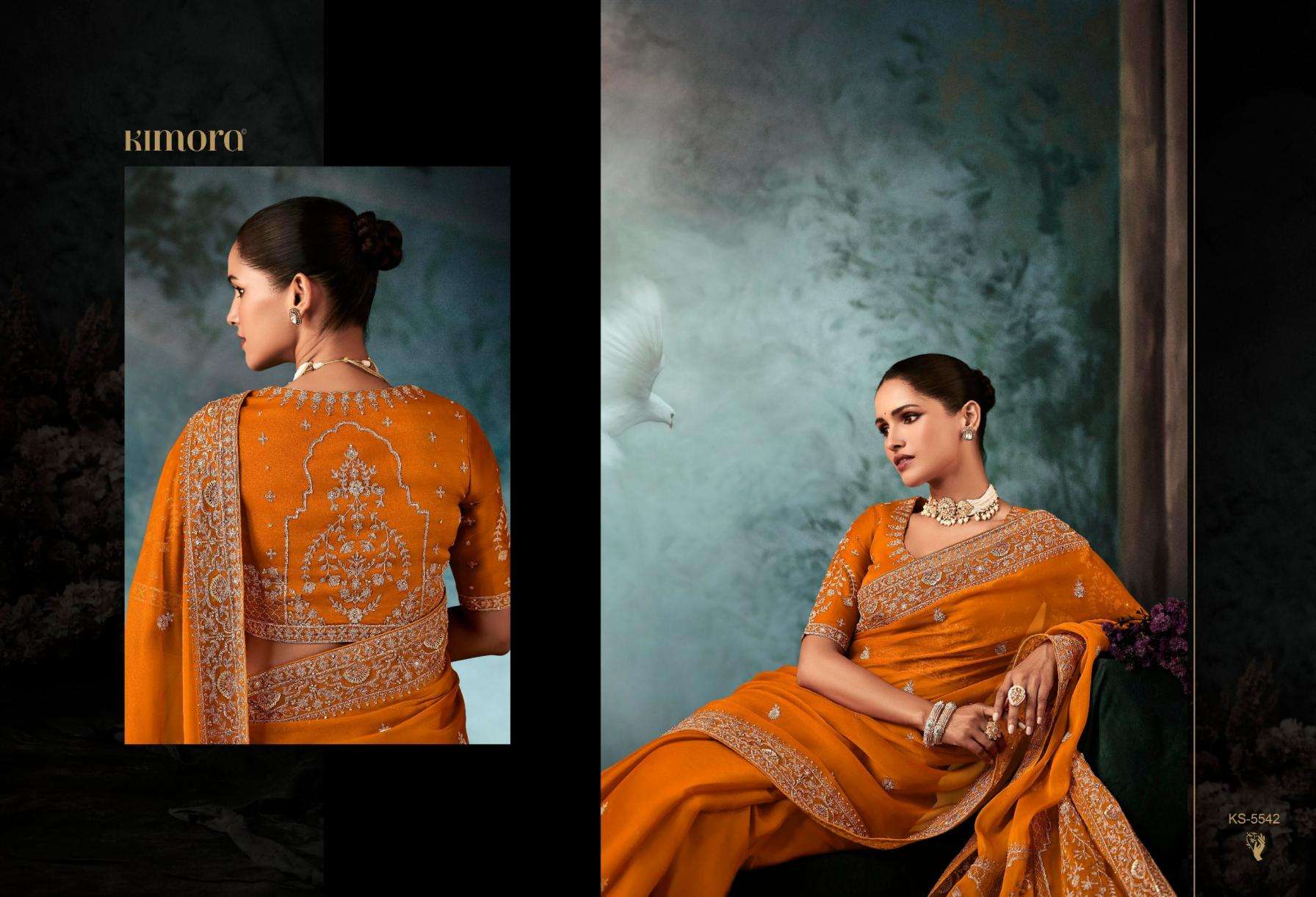 Kimora Presents Bridal Premium Fancy Traditional Saree For Womens Catalog Wholesaler And Exporter 