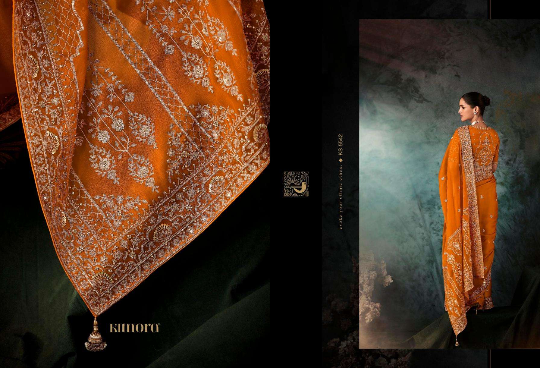 Kimora Presents Bridal Premium Fancy Traditional Saree For Womens Catalog Wholesaler And Exporter 