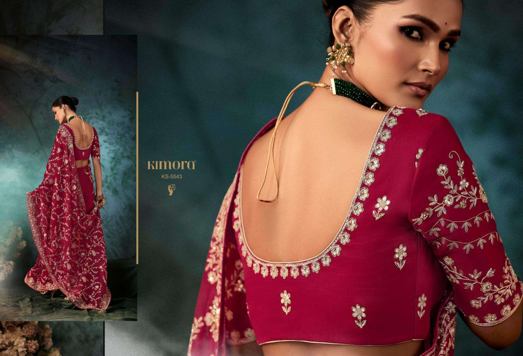 Kimora Presents Bridal Premium Fancy Traditional Saree For Womens Catalog Wholesaler And Exporter 