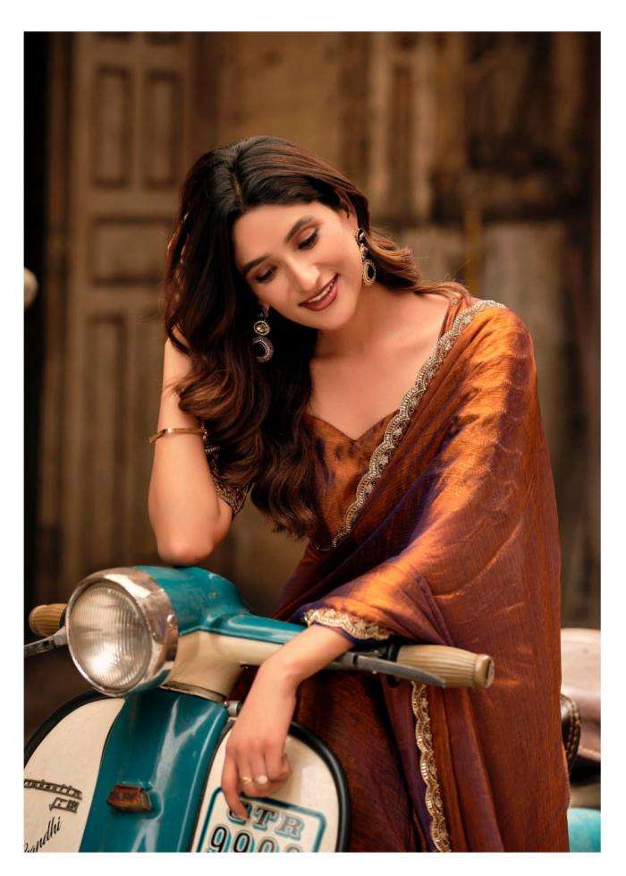 Lt Fashion Presents Magnolia Vol-8 Unique Malai Silk Sarees Catalog Wholersaler And Exporter In Surat