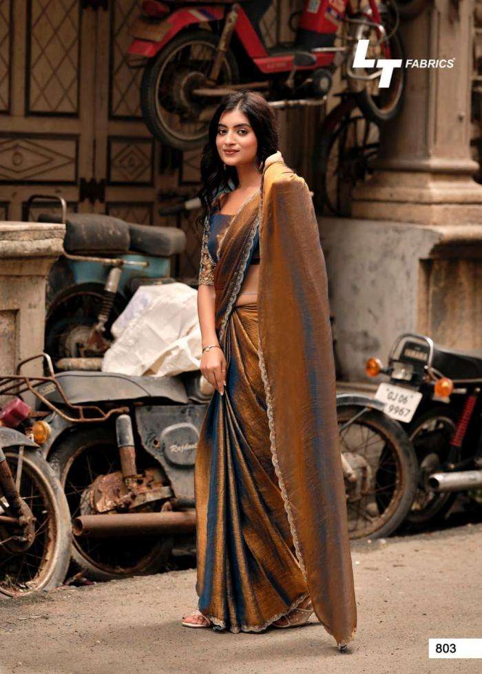 Lt Fashion Presents Magnolia Vol-8 Unique Malai Silk Sarees Catalog Wholersaler And Exporter In Surat