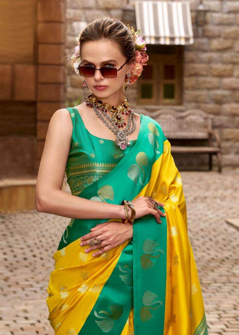 Rajpath Presents Sindhu Ghat Traditional Satin Silk Sarees Catalog Wholesaler And Exporter In Surat