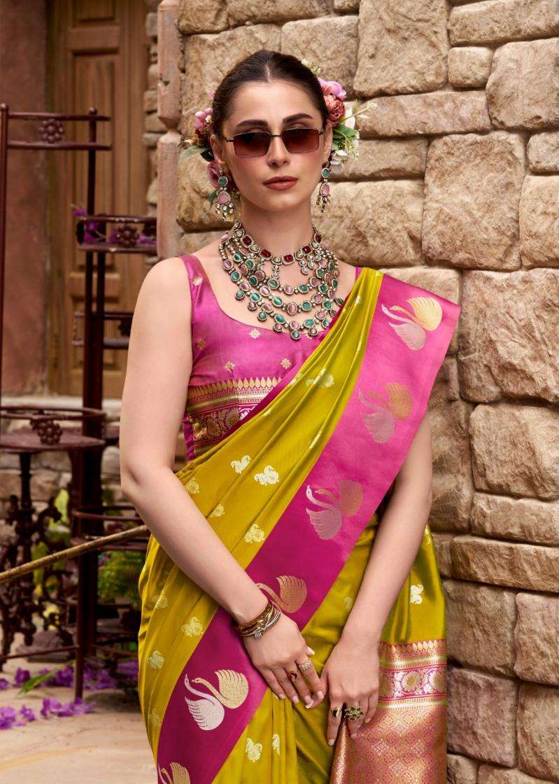 Rajpath Presents Sindhu Ghat Traditional Satin Silk Sarees Catalog Wholesaler And Exporter In Surat