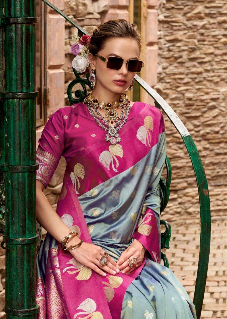 Rajpath Presents Sindhu Ghat Traditional Satin Silk Sarees Catalog Wholesaler And Exporter In Surat