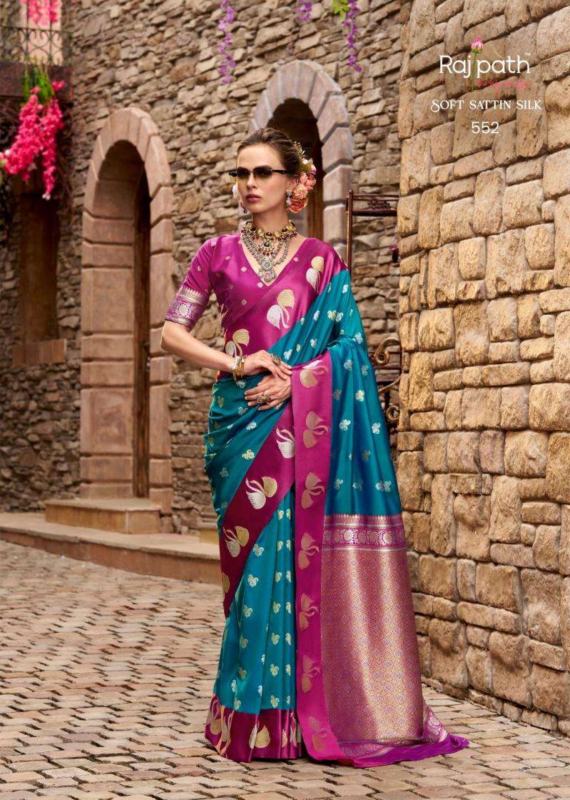 Rajpath Presents Sindhu Ghat Traditional Satin Silk Sarees Catalog Wholesaler And Exporter In Surat