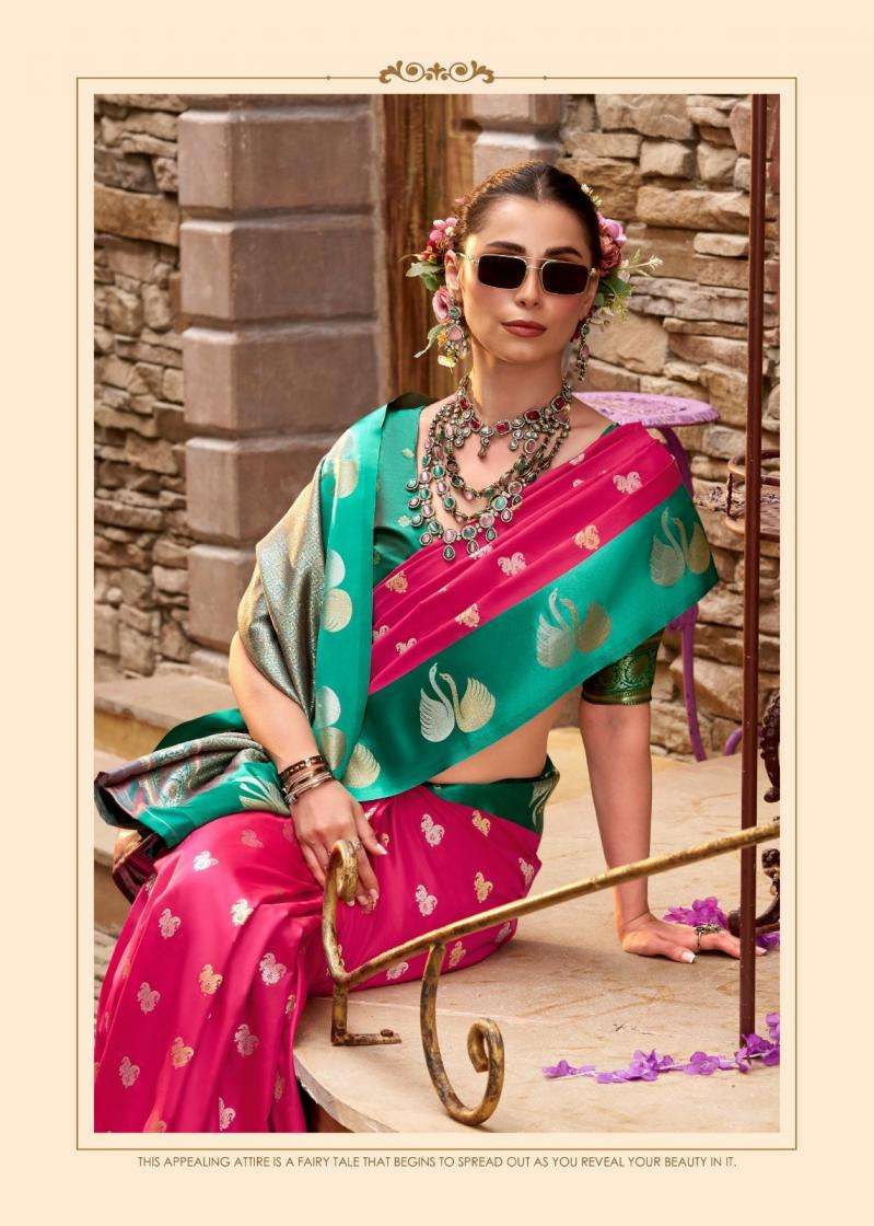 Rajpath Presents Sindhu Ghat Traditional Satin Silk Sarees Catalog Wholesaler And Exporter In Surat
