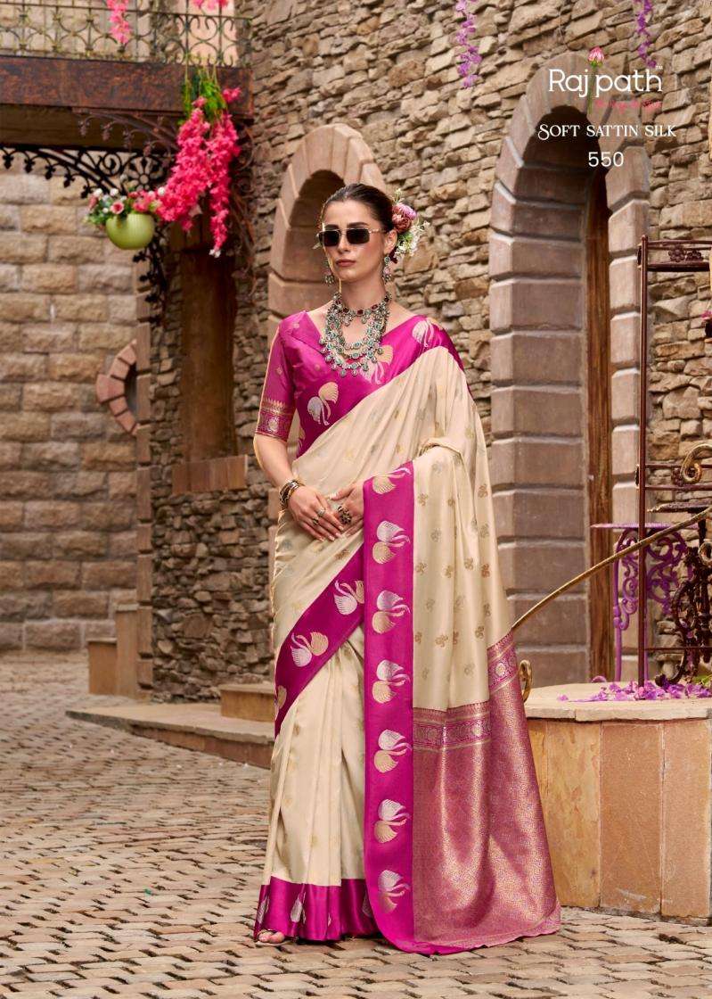 Rajpath Presents Sindhu Ghat Traditional Satin Silk Sarees Catalog Wholesaler And Exporter In Surat