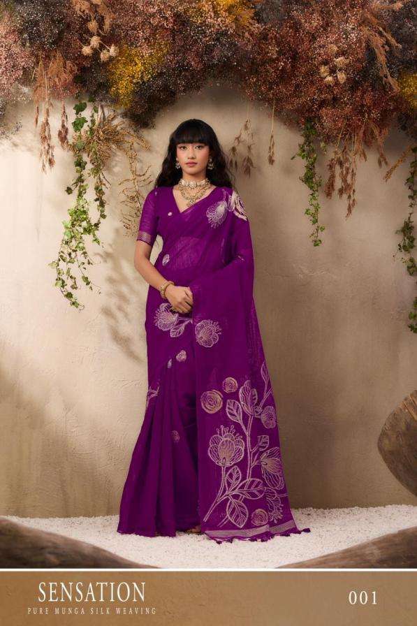 Rajtex Presents Sensation Munga Silk Amazing Saree For Womens Catalog Wholesaler And Exporter