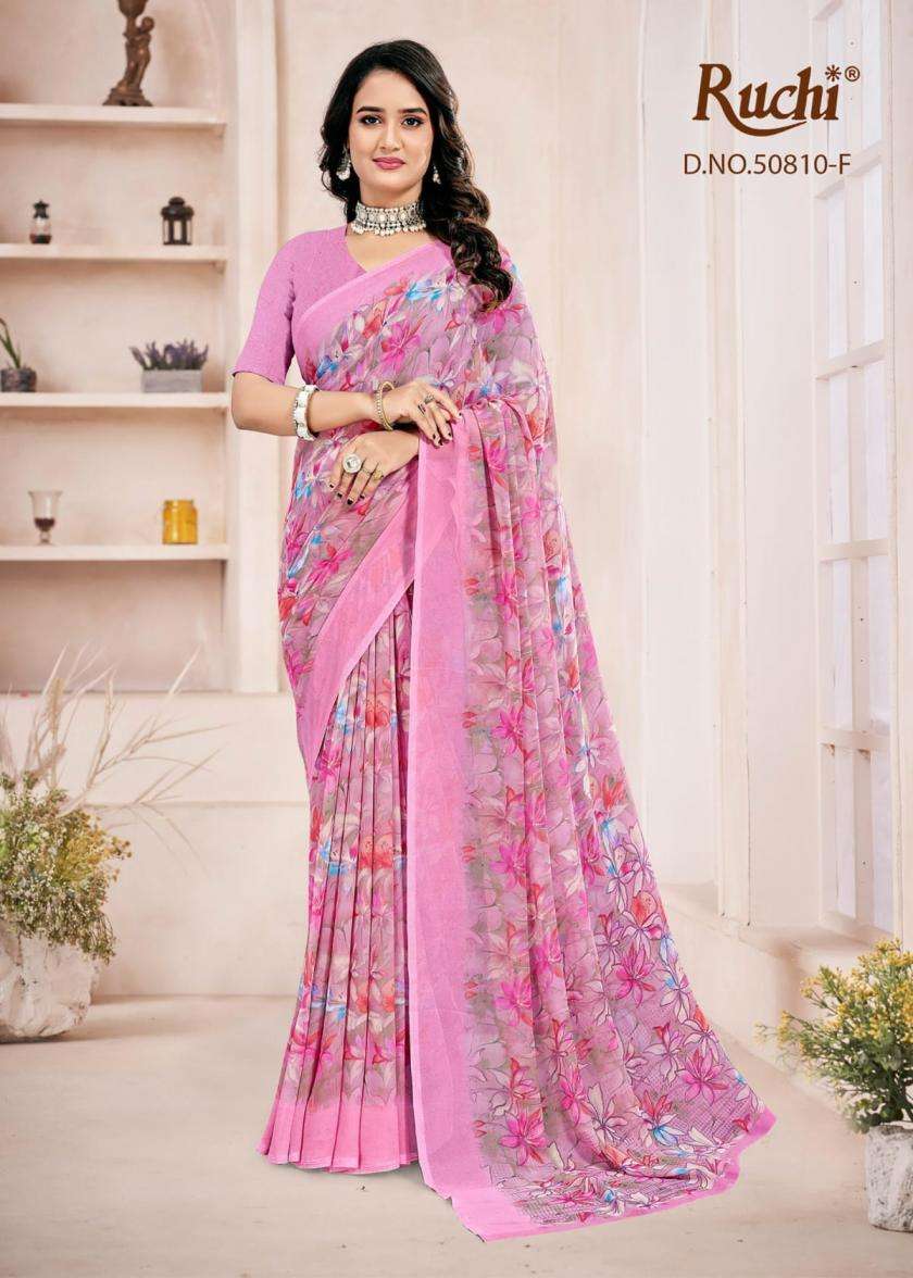 ruchi presents ragaa georgette vol 27 casual wear sarees catalog