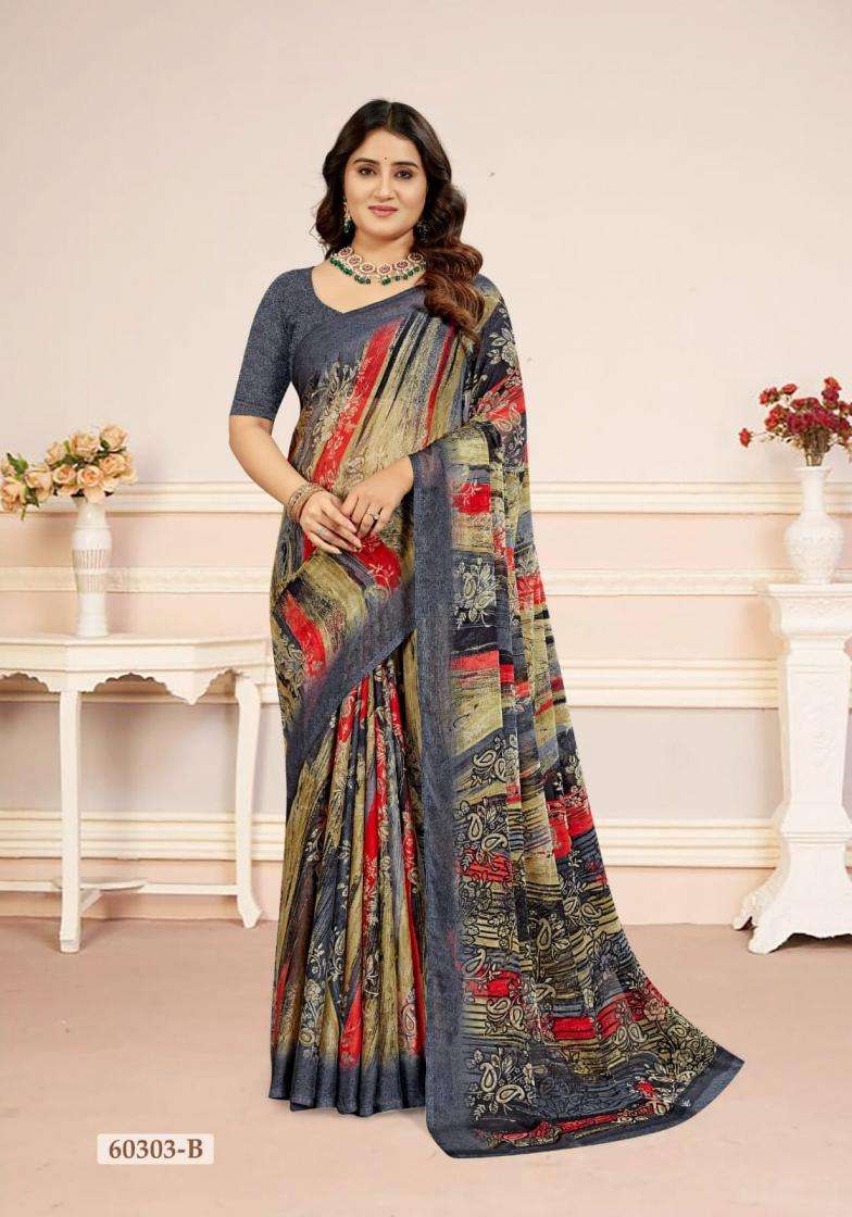 Ruchi Presents Star Chiffon Vol -218 Shop Trendy Chiffon Sarees Catalog Wholesaler And Exporter In Surat 