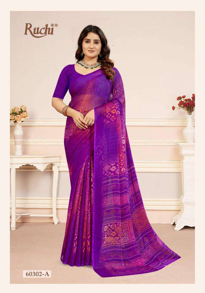 Ruchi Presents Star Chiffon Vol -218 Shop Trendy Chiffon Sarees Catalog Wholesaler And Exporter In Surat 