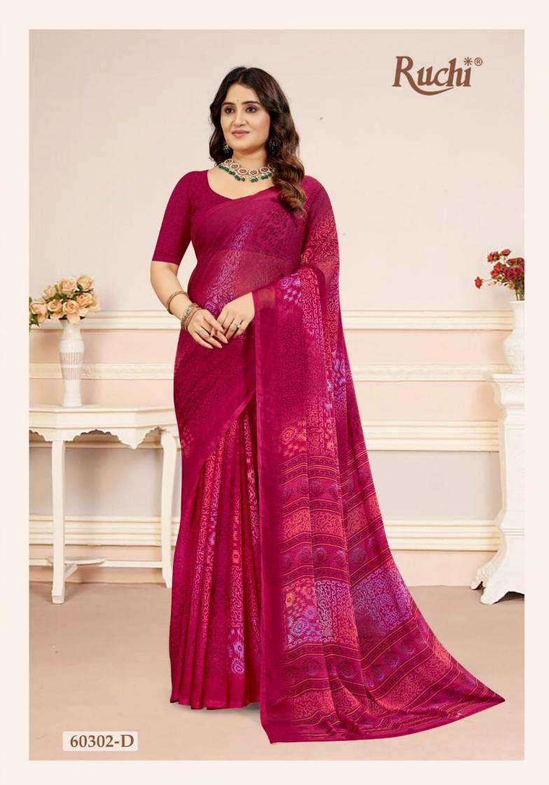 Ruchi Presents Star Chiffon Vol -218 Shop Trendy Chiffon Sarees Catalog Wholesaler And Exporter In Surat 