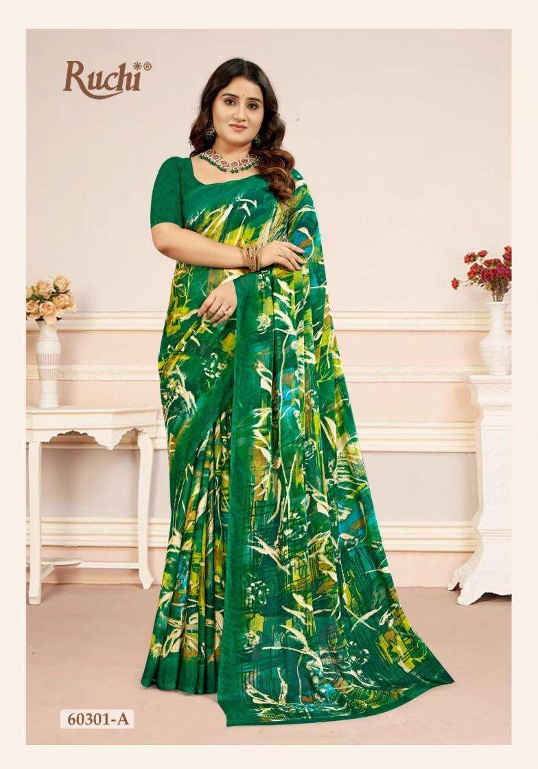 Ruchi Presents Star Chiffon Vol -218 Shop Trendy Chiffon Sarees Catalog Wholesaler And Exporter In Surat 