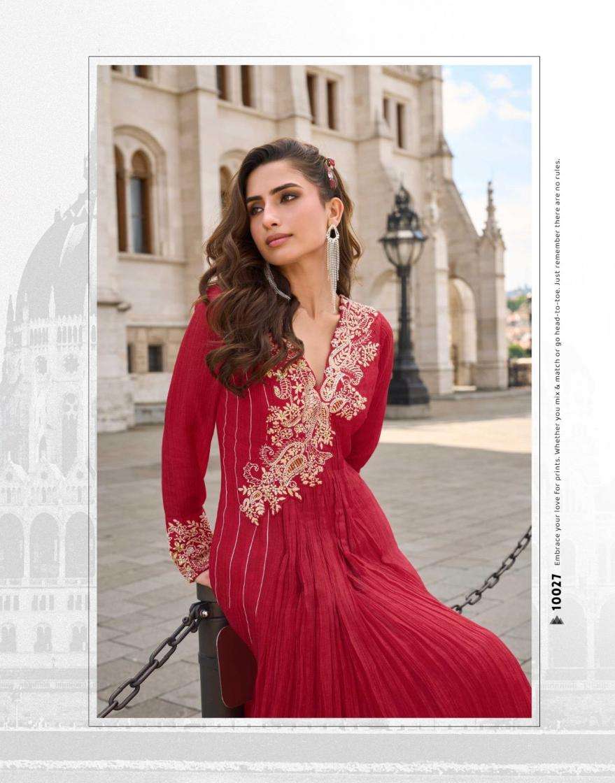 Sayuri Designer Presents Jhalak Crush Silk Readymade Exclusive Gown With Dupatta Catalog wholesaler And Exporter 