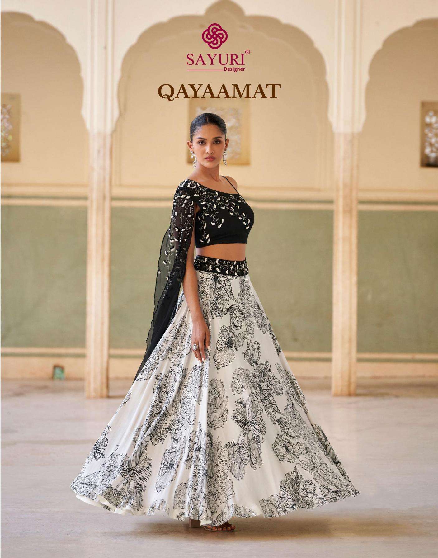 Sayuri Designer Presents Qayaamat Readymade Exclusive Chinon Wedding Lehengas Catalog Wholesaler And Exporter In Surat