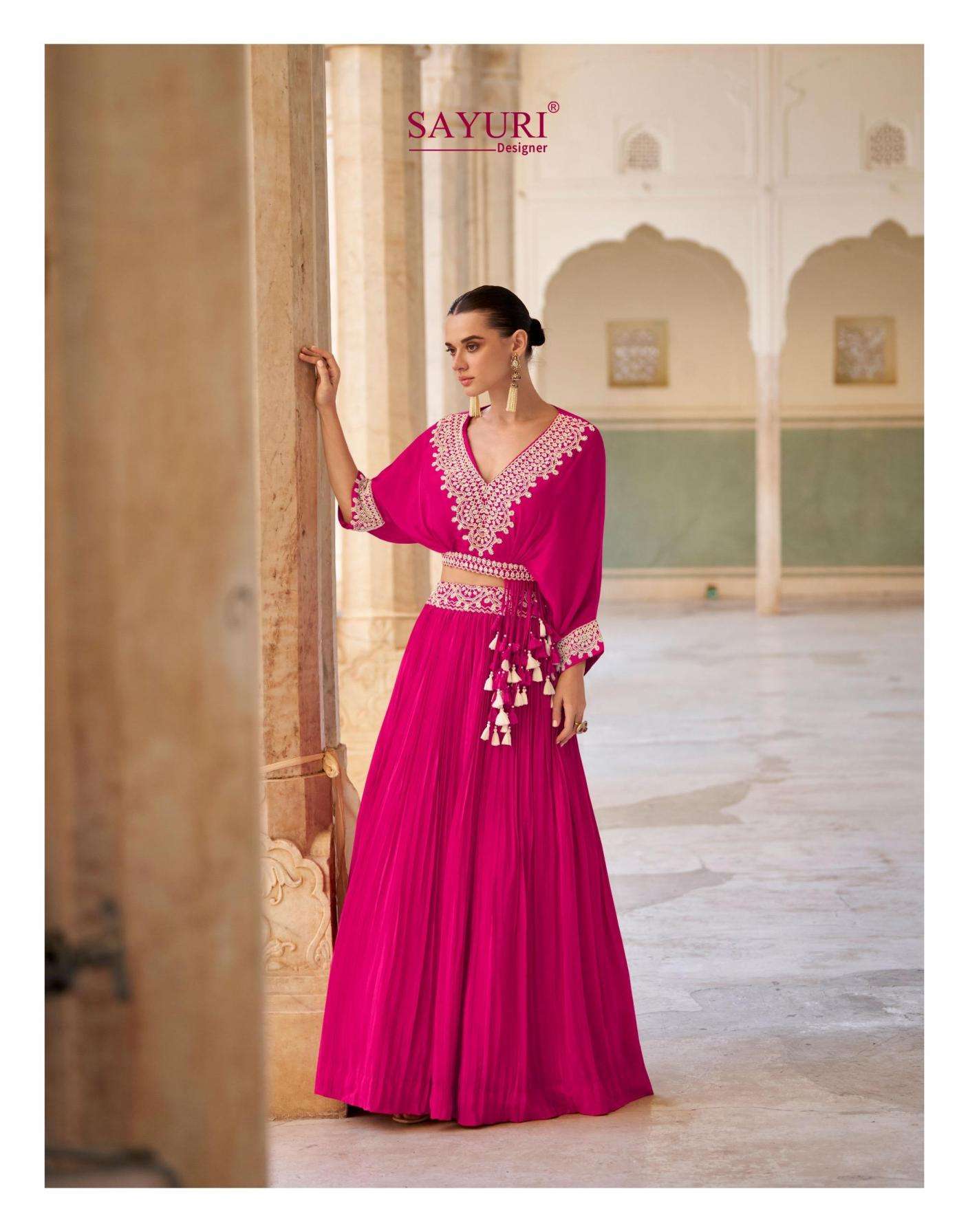 Sayuri Designer Presents Qayaamat Readymade Exclusive Chinon Wedding Lehengas Catalog Wholesaler And Exporter In Surat