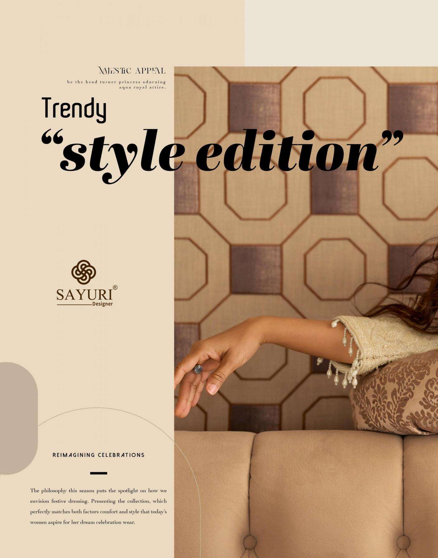 Sayuri Designer Presents Rishta Georgette Fully Stitch Party Wear Plazzo Salwar Suits Catalog Wholesaler And Exporter 