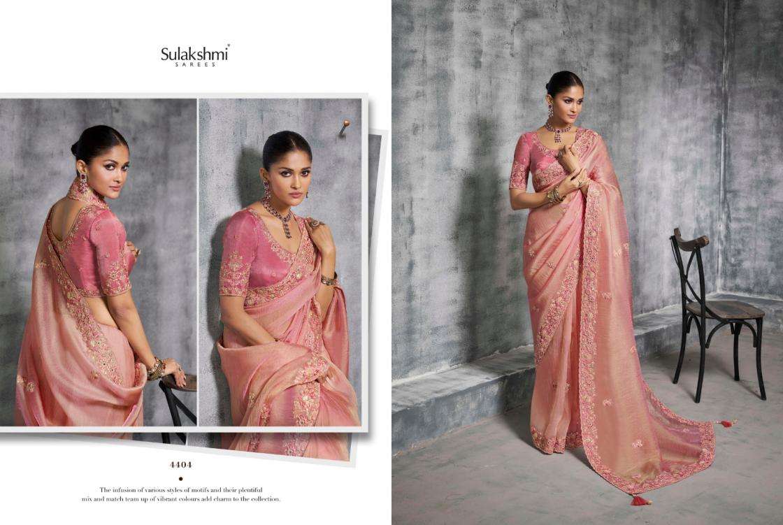 Sulakshmi Presents Kashira 4401-4412 Rangoli Satin Occasion Wear Sarees Catalog Wholesaler And Exporter 