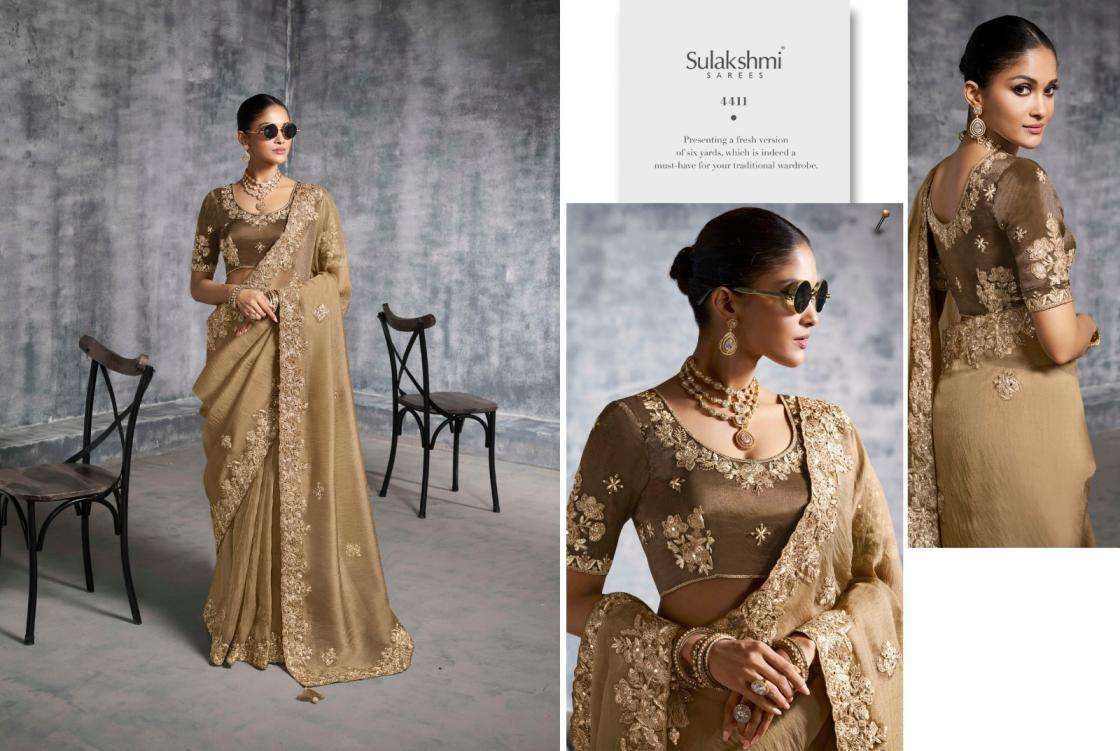 Sulakshmi Presents Kashira 4401-4412 Rangoli Satin Occasion Wear Sarees Catalog Wholesaler And Exporter 